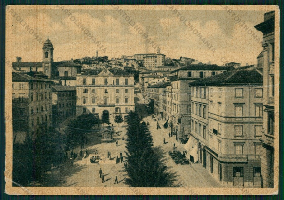 Ancona Città Piazza Roma PIEGHE FG cartolina VK2622 – fronte