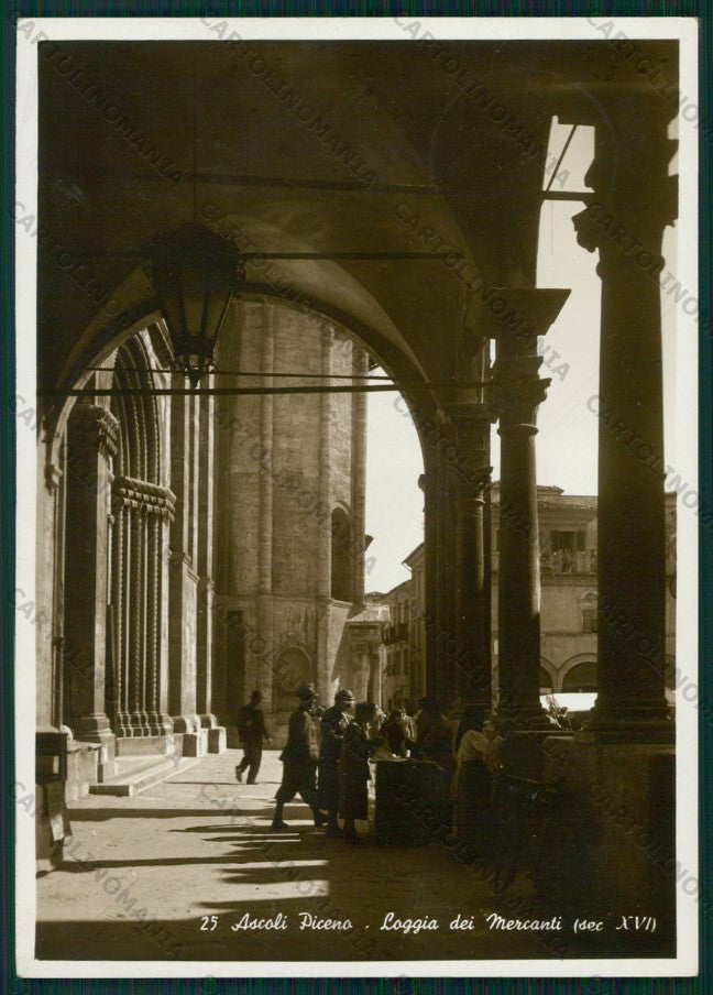 Ascoli Piceno Città Loggia dei Mercanti Foto FG cartolina VK2627 – fronte