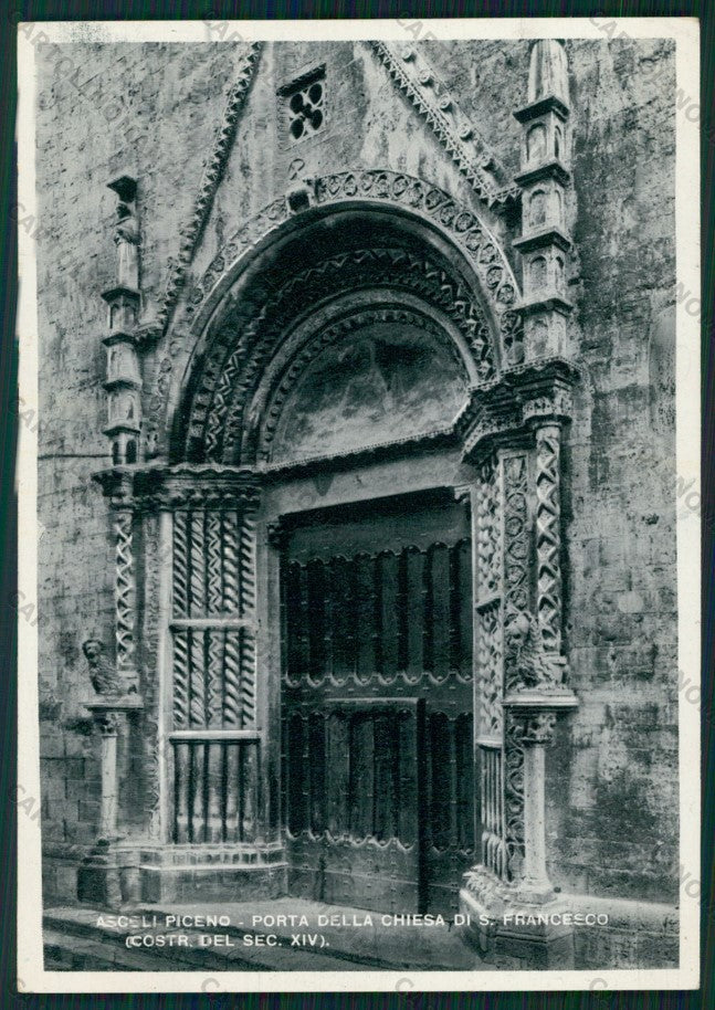Ascoli Piceno Città Porta Chiesa San Francesco Foto FG cartolina VK2629 – fronte