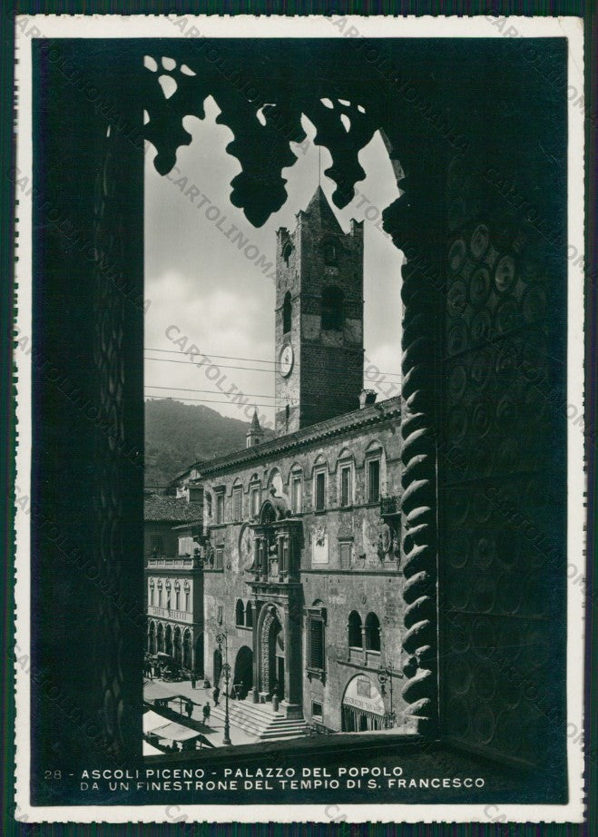 Ascoli Piceno Città Palazzo del Popolo Foto FG cartolina VK2631 – fronte