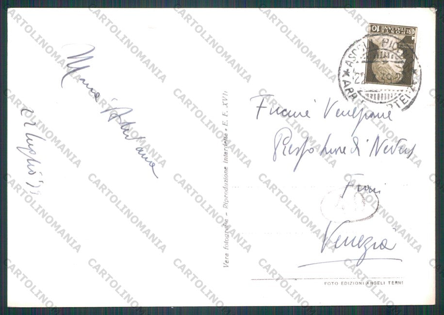 Ascoli Piceno Città Piazza del Popolo Foto FG cartolina VK2638 – retro