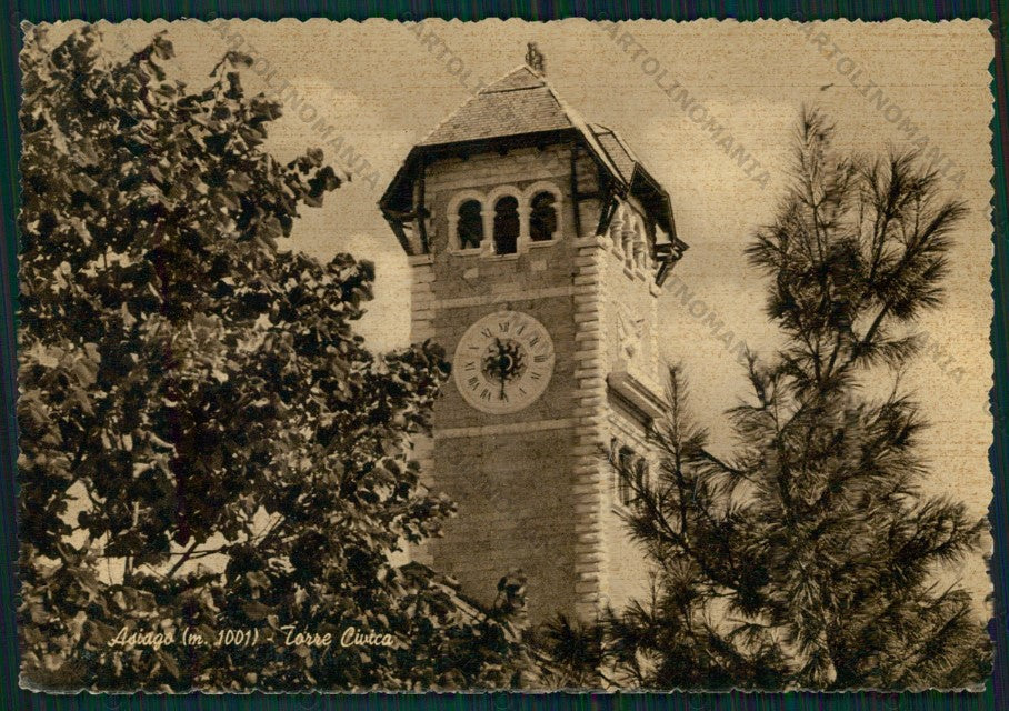 Vicenza Asiago Torre Civica FG cartolina VK2643 – fronte