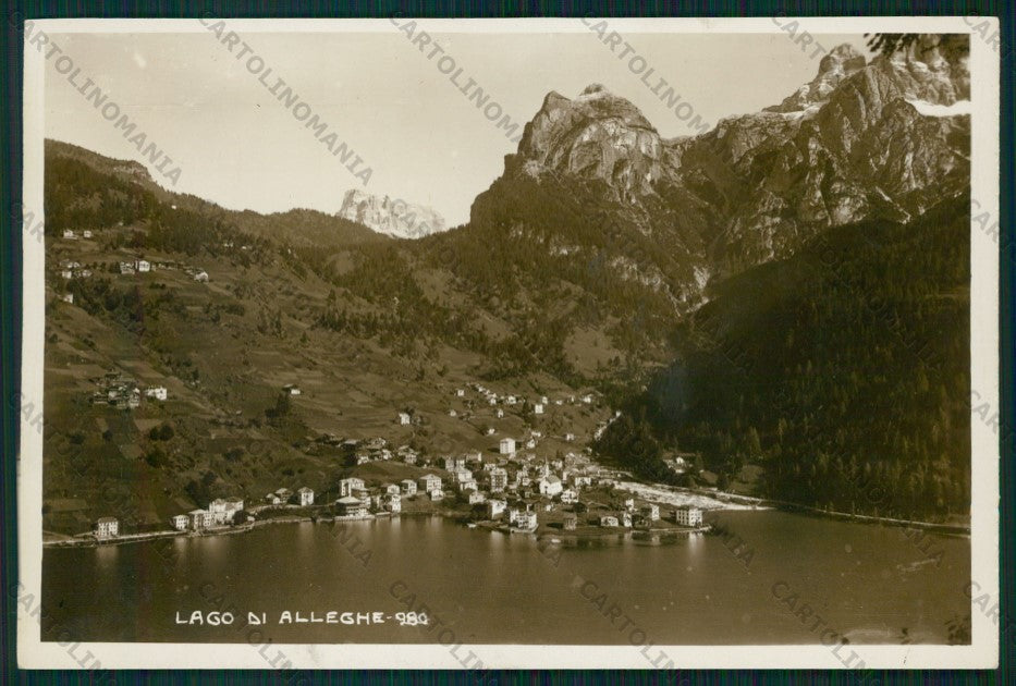 Belluno Alleghe Lago di PIEGA Foto FG cartolina VK2661 – fronte