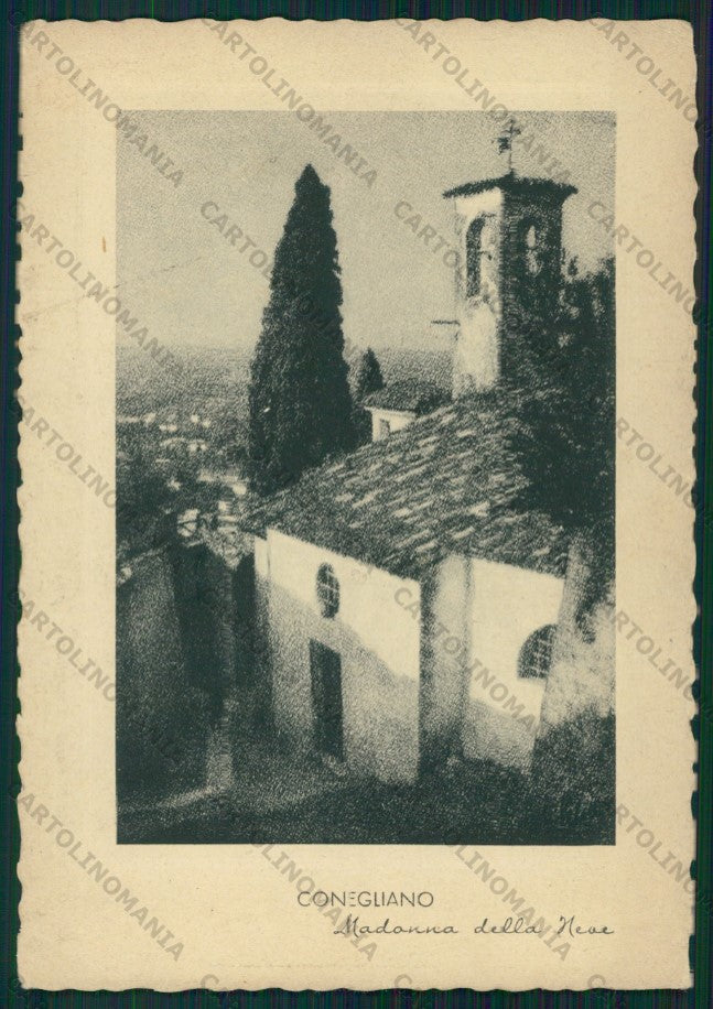Treviso Conegliano Madonna della Neve PIEGHINA FG cartolina VK2713 – fronte