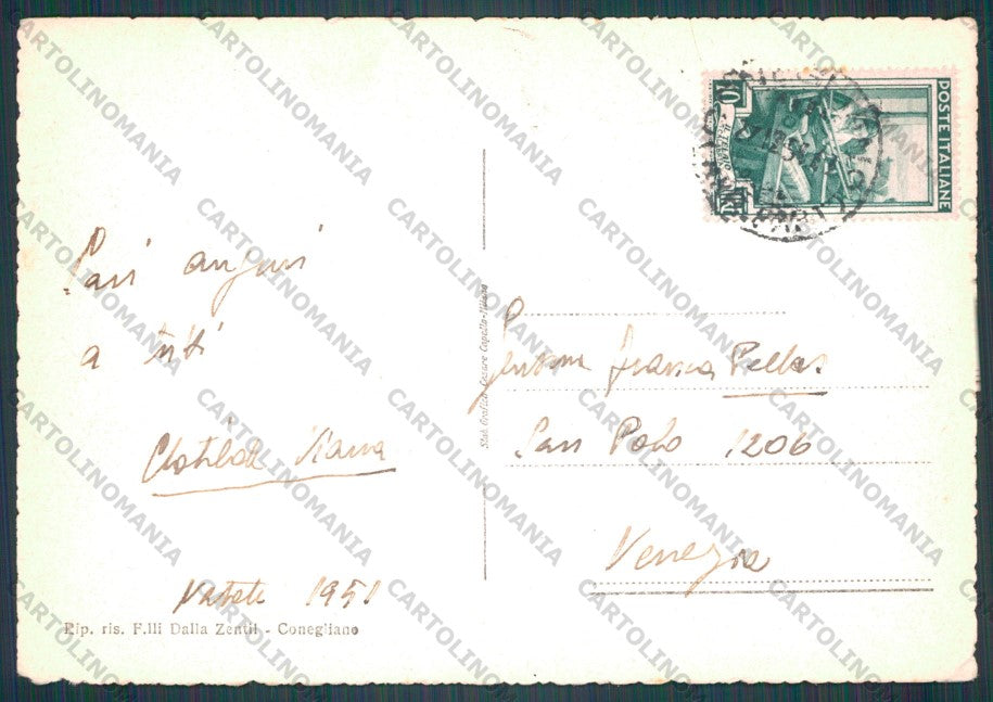 Treviso Conegliano FG cartolina VK2714 – retro