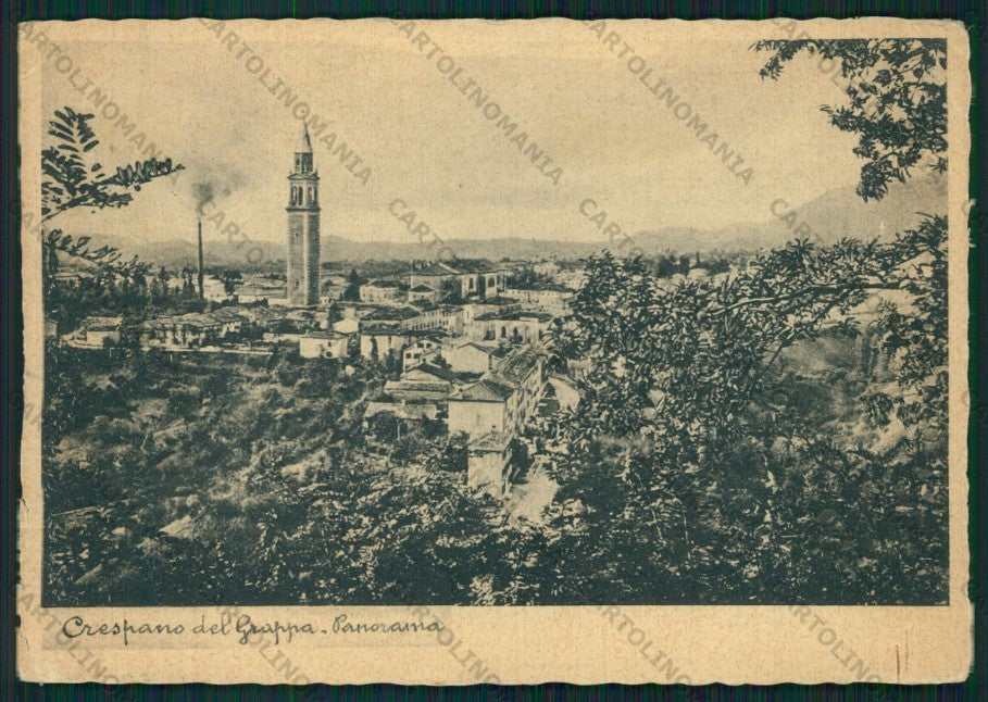 Treviso Crespano del Grappa PIEGHE FG cartolina VK2734 – fronte