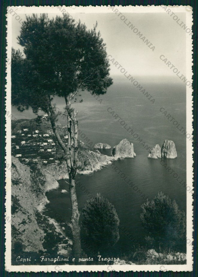 Napoli Capri Faraglioni PIEGHINE Foto FG cartolina VK2758 – fronte