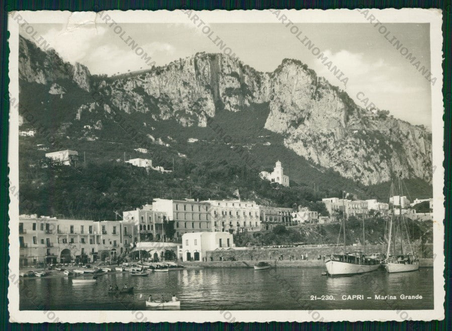 Napoli Capri Marina Grande STRAPPI Foto FG cartolina VK2759 – fronte