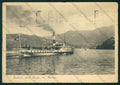 Como Città lago di Battello PIEGHINE FG cartolina VK2770 – fronte