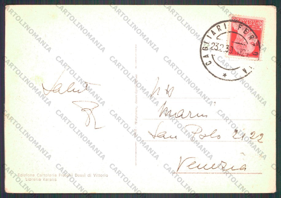 Cagliari Città Terrapieno FG cartolina VK2781 – retro