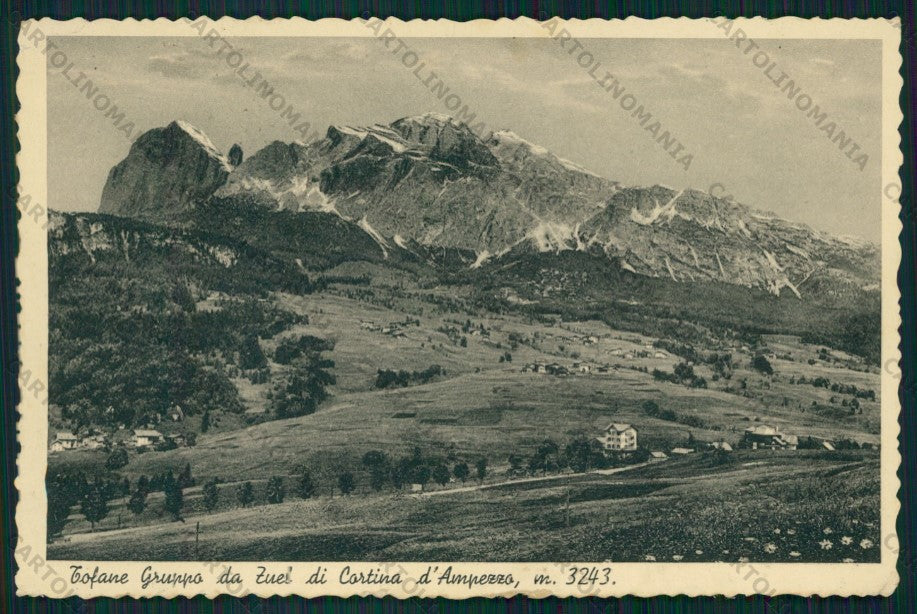 Belluno Cortina Tofane FG cartolina VK2795 – fronte
