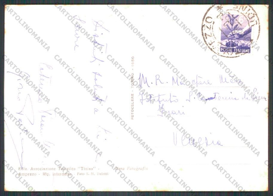 Udine Sauris Lago di Foto FG cartolina VK2812 – retro