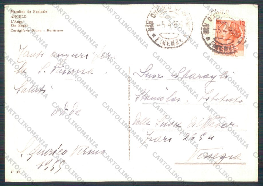 Firenze Città Masolino da Panicale FG cartolina VK2817 – retro