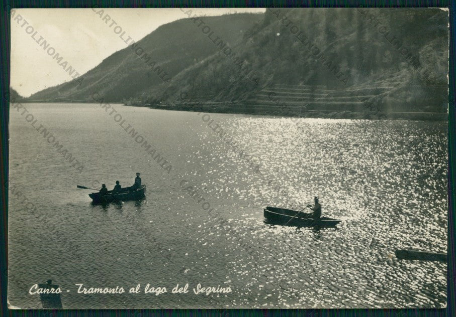 Como Canzo Lago del Segrino Barche PIEGA Foto FG cartolina VK2821 – fronte