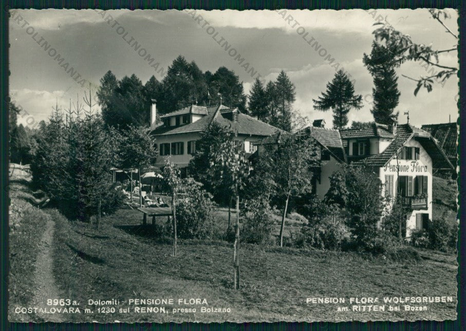 Bolzano Renon Costalovara Pensione Flora Foto FG cartolina VK2827 – fronte