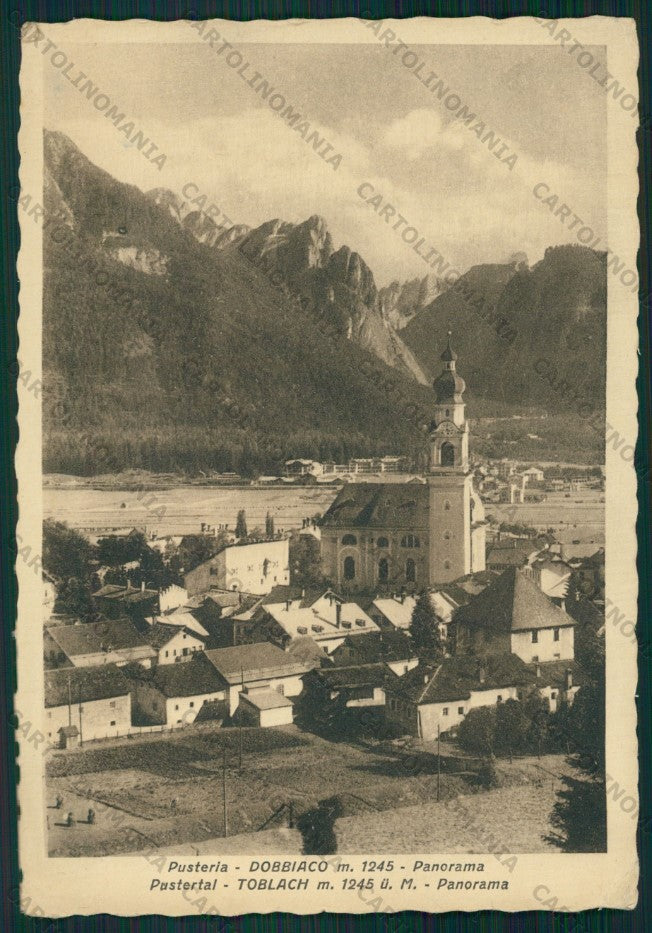 Bolzano Dobbiaco PIEGHINE FG cartolina VK2832 – fronte