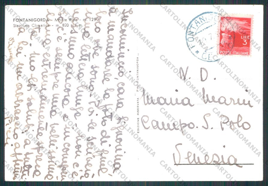 Genova Fontanigorda Foto FG cartolina VK2853 – retro