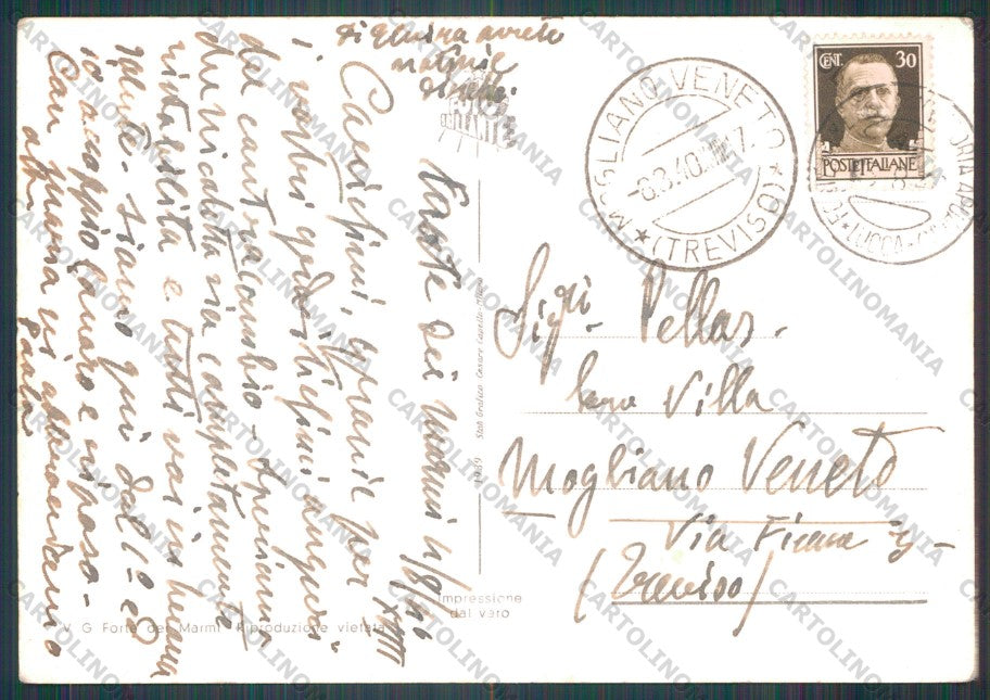 Lucca Forte dei Marmi PIEGHINA Foto FG cartolina VK2854 – retro