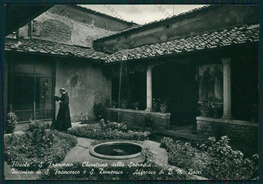 Firenze Fiesole Convento San Francesco Frati Foto FG cartolina VK2860 – fronte