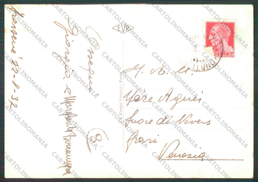 Belluno Voltago Agordino Frassenè Monte Civetta PIEGA FG cartolina VK2883 – retro