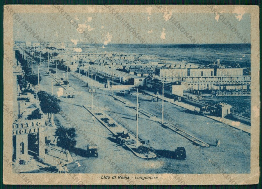 Roma Città Lido di ABRASA PIEGHE FG cartolina VK2931 – fronte