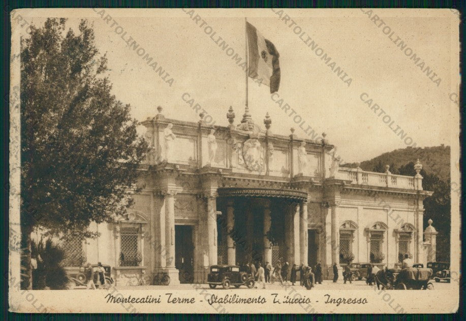 Pistoia Montecatini Terme Stabilimento Tettuccio PIEGHINE FG cartolina VK2936 – fronte
