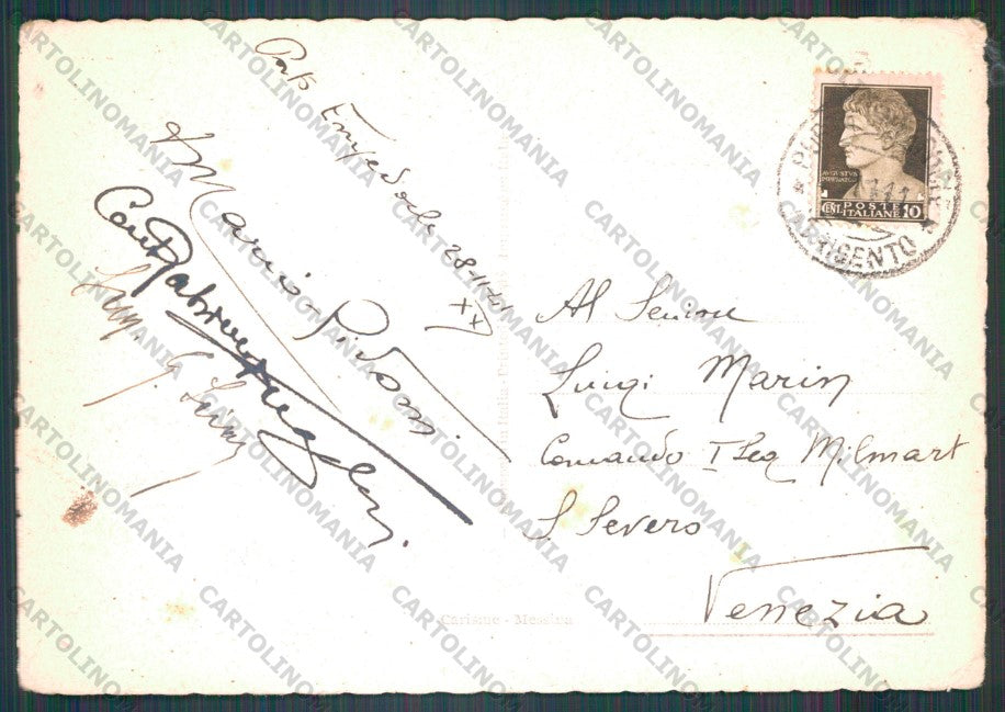 Messina Città Municipio PEGHINA FG cartolina VK2961 – retro