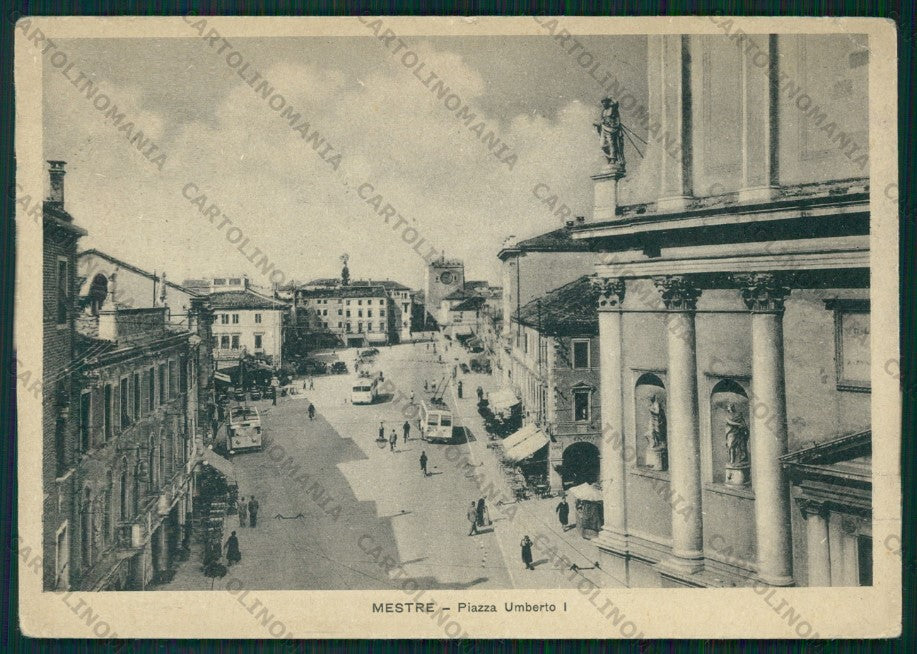 Venezia Mestre Filovia PIEGHINA FG cartolina VK2962 – fronte