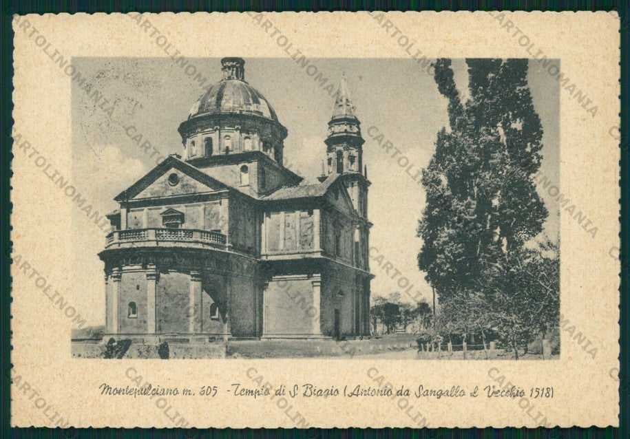 Siena Montepulciano Tempio San Biagio FG cartolina VK2963 – fronte
