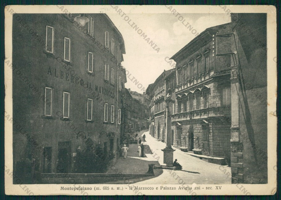 Siena Montepulciano STRAPPINI PIEGHINE FG cartolina VK2964 – fronte