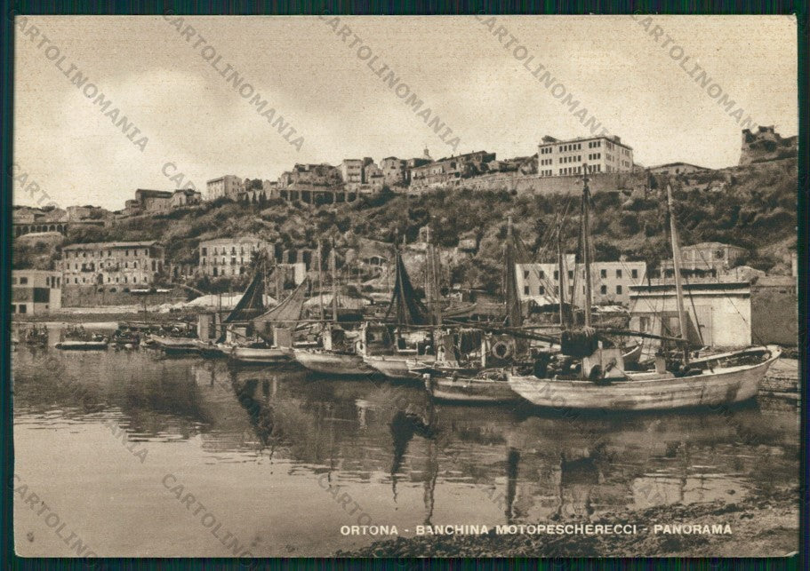 Chieti Ortona Barche FG cartolina VK2973 – fronte