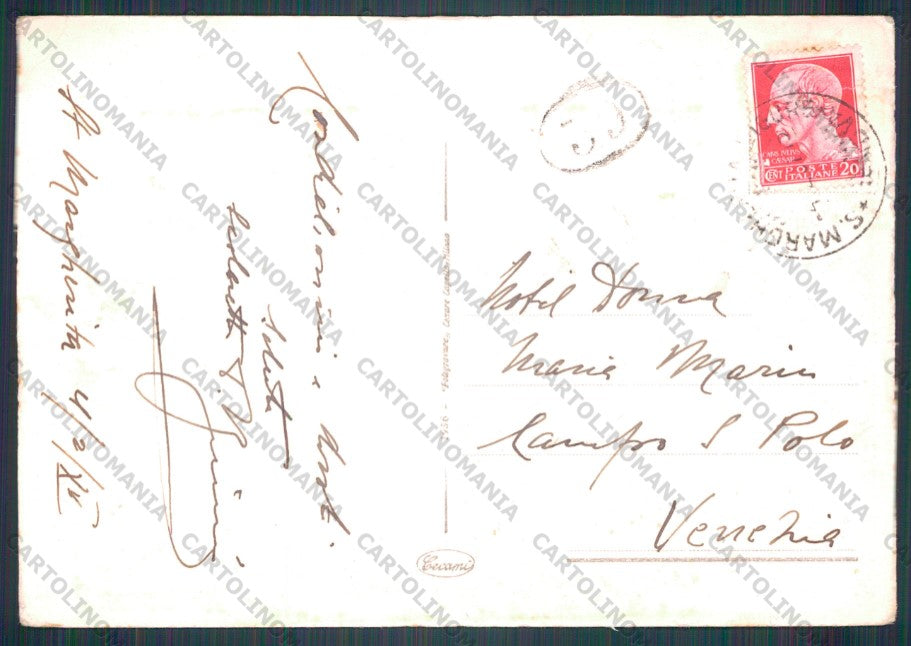 Genova Portofino PIEGHE FG cartolina VK2982 – retro