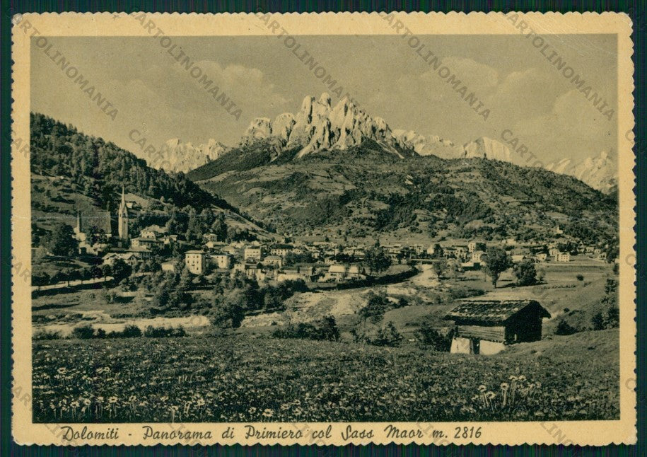 Trento Tonadico Primiero Sass Maor FG cartolina VK2984 – fronte