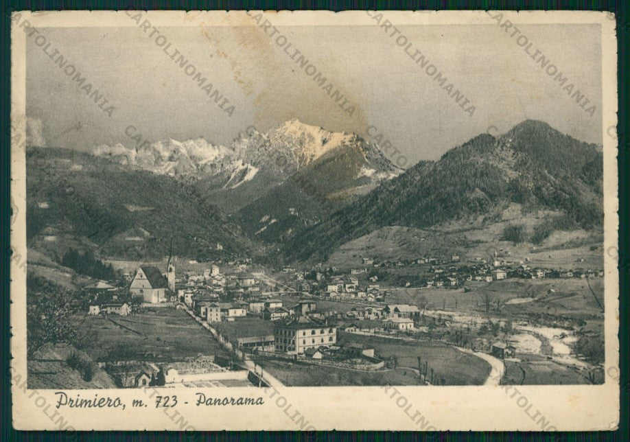 Trento Primiero MACCHIA PIEGHINE FG cartolina VK2986 – fronte