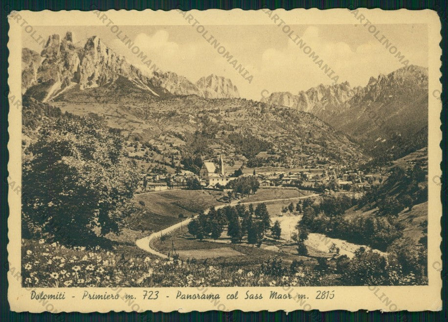 Trento Primiero Sass Maor FG cartolina VK2987 – fronte