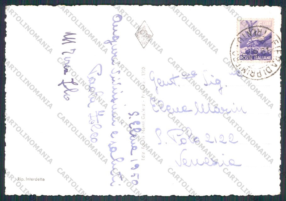 Trento Primiero Gruppo delle Pale Foto FG cartolina VK2989 – retro