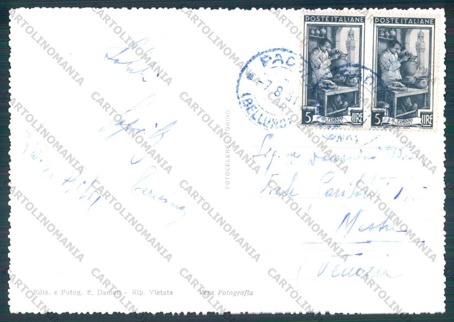 Belluno Comelico Superiore Cima Popera Vallone ABRASA Foto FG cartolina VK3032 – retro