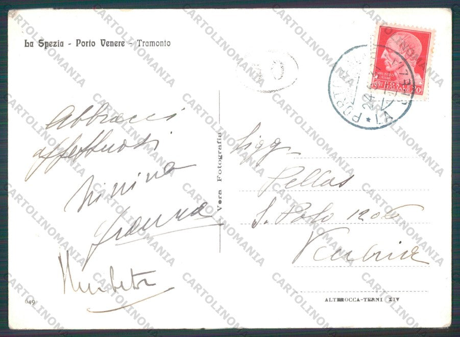 La Spezia Porto Venere Foto FG cartolina VK3034 – retro