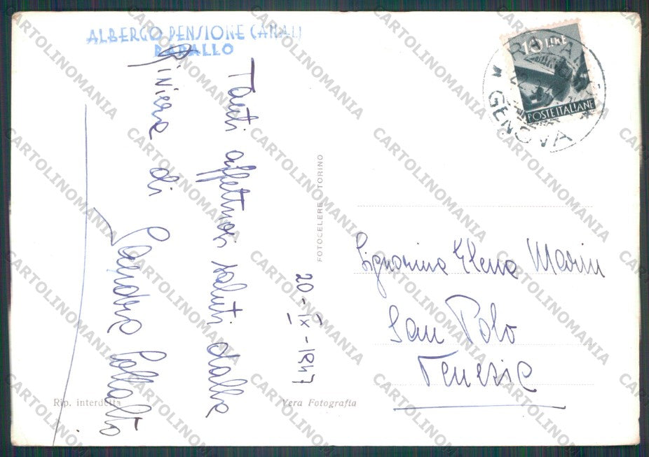 Genova Rapallo PIEGHE Foto FG cartolina VK3077 – retro