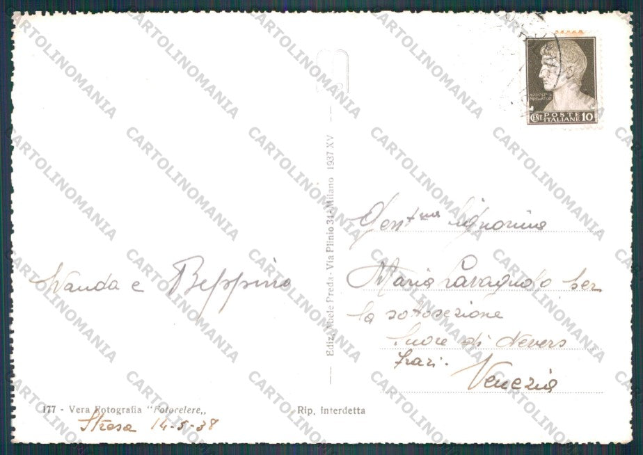 Verbania Stresa Isola Bella Lago Maggiore Foto FG cartolina VK3128 – retro