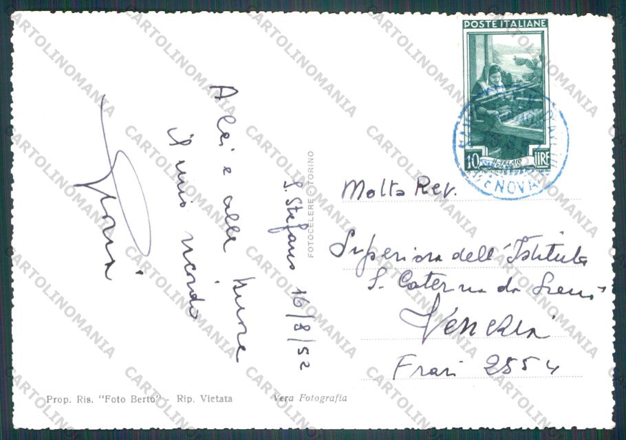 Genova Santo Stefano d'Aveto Lago Nero Foto FG cartolina VK3136 – retro
