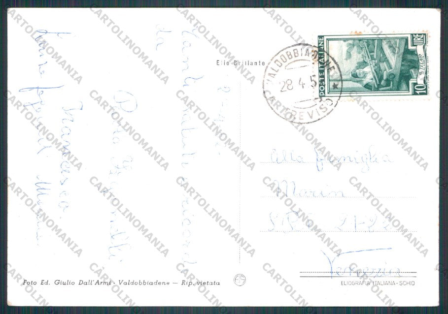 Treviso Valdobbiadene Foto FG cartolina VK3164 – retro