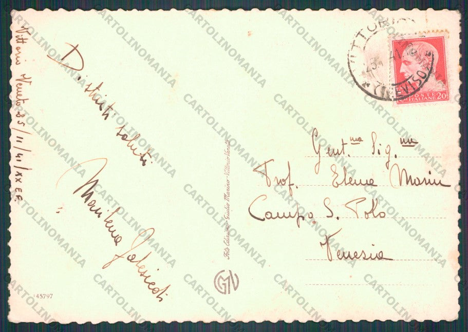Treviso Vittorio Veneto Castello San Martino FG cartolina VK3168 – retro