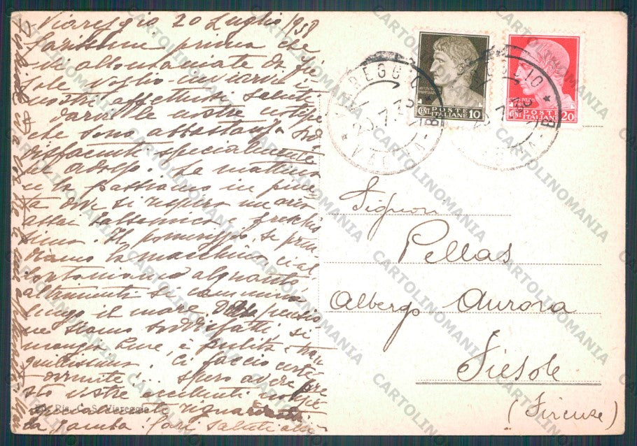 Lucca Viareggio Molo FG cartolina VK3176 – retro