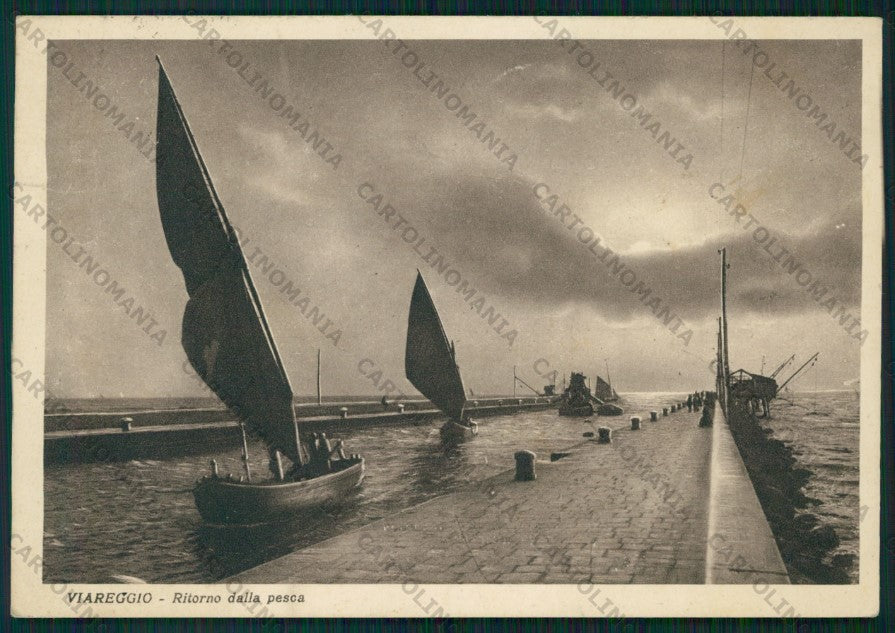 Lucca Viareggio Barche FG cartolina VK3177 – fronte