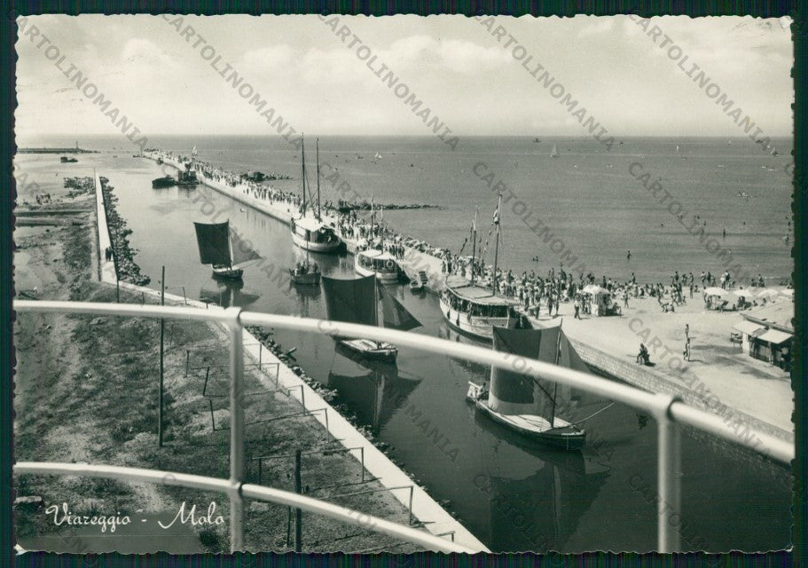 Lucca Viareggio Molo Barche Foto FG cartolina VK3182 – fronte