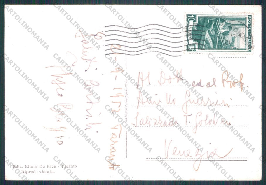 Taranto Città ABRASA FG cartolina VK3223 – retro