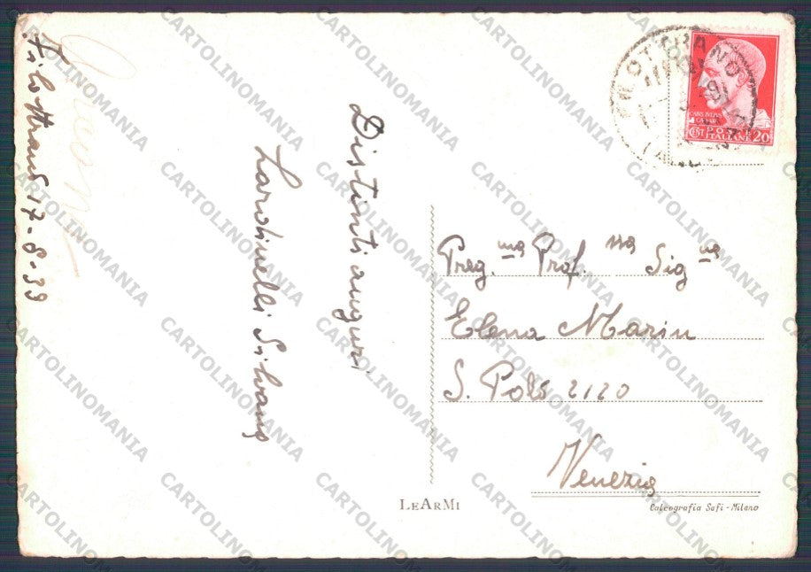 Ancona Filottrano PIEGHINE FG cartolina VK3241 – retro