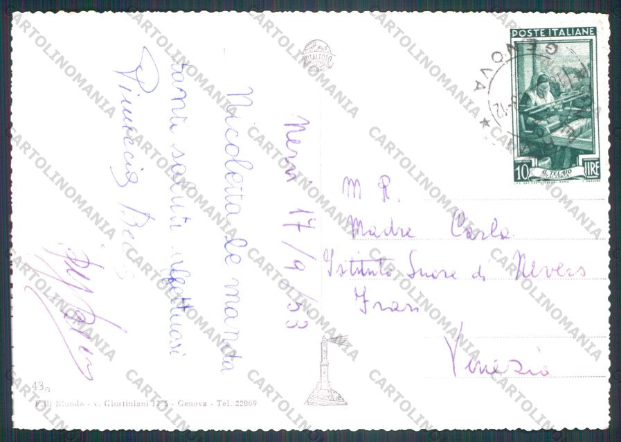 Genova Nervi Foto FG cartolina VK3243 – retro