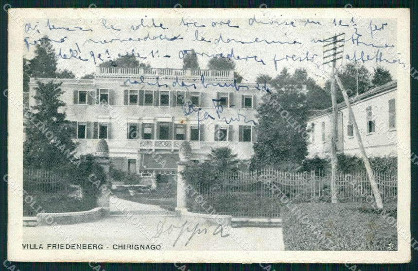 Venezia Chirignago Villa Friedenberg cartolina VK3297 – fronte
